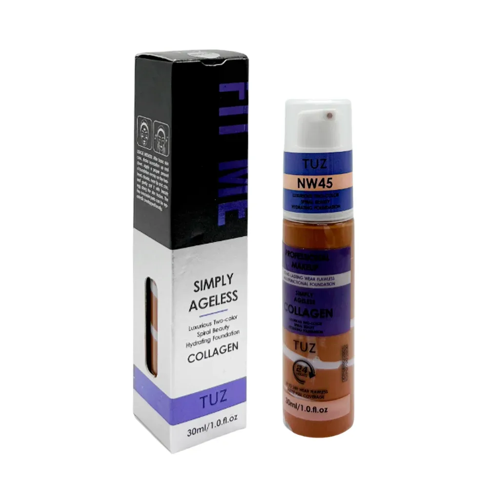 Maquillaje liquido de amplia cobertura y extracto de colágeno, 30ml
