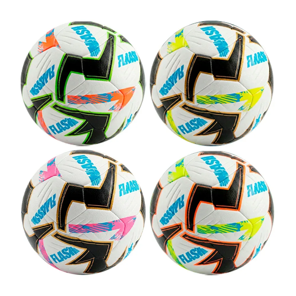 Balón de fútbol profesional no.5 con leyenda flash + accesorios / dep.62.12