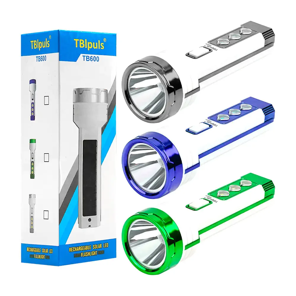 Lámpara - linterna tblpuls con panel solar + asa, variedad de colores / tb600