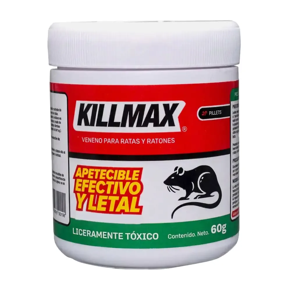 Bote killmax con veneno para ratas y ratones 60g / k206