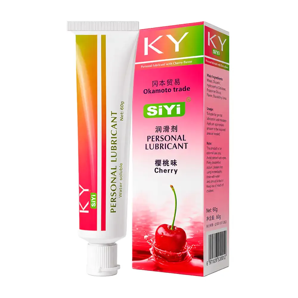 Lubricante siyi a base de agua, aroma y sabor a cereza, 50g / 400523