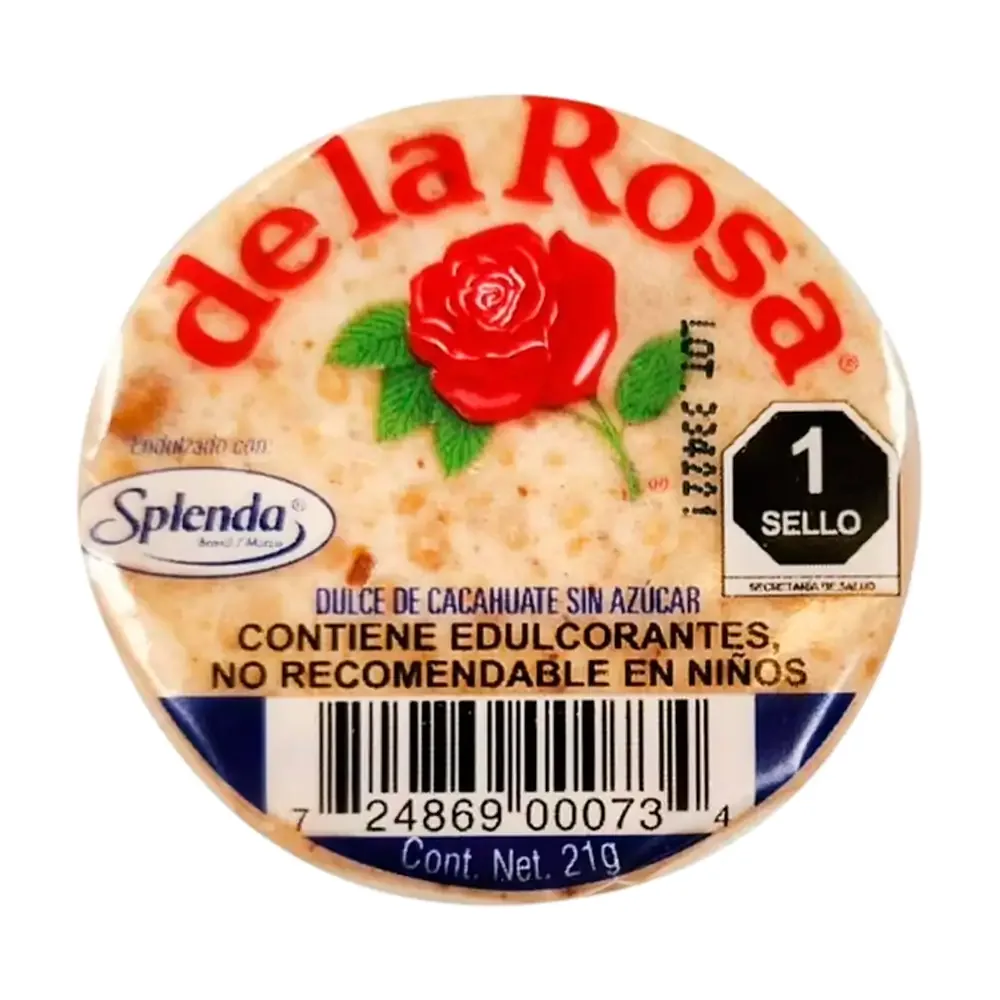 1pz mazapán de la rosa libre de azúcar endulzado con splenda, 21g / 000734