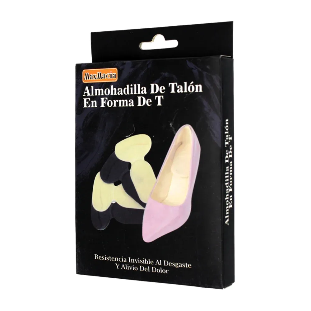Par de almohadillas protectoras de talón en forma de t para zapatilla / maxmacia