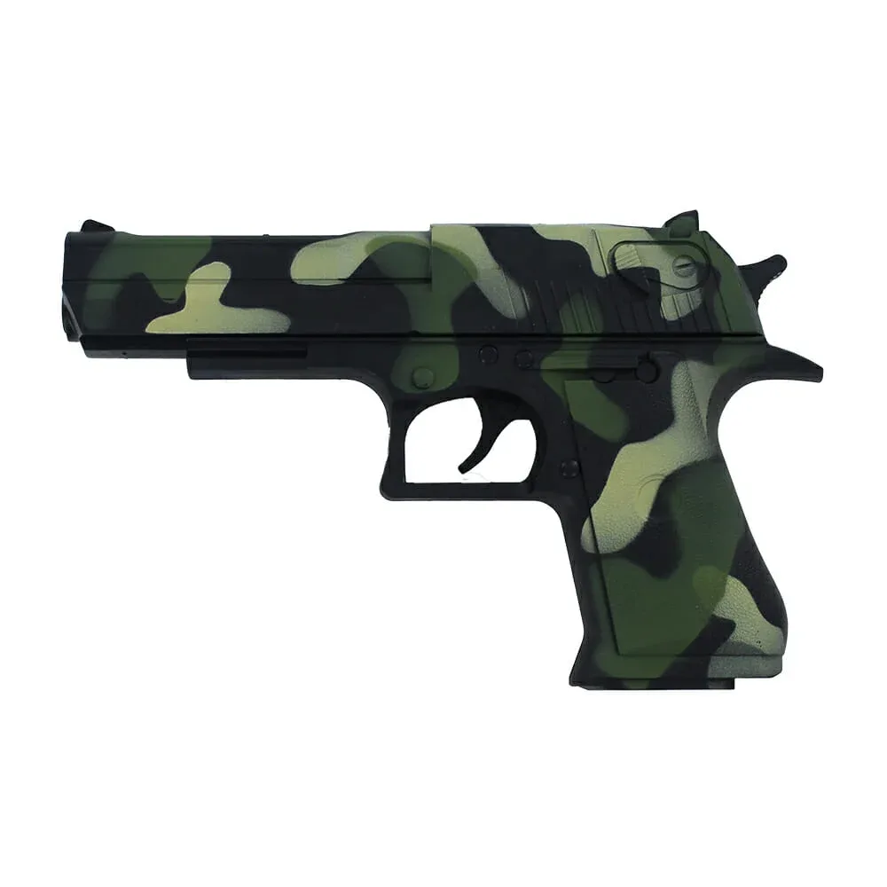Pistola manual de juguete con diseño tipo camuflajeado lanza bolitas de hidrogel / k16