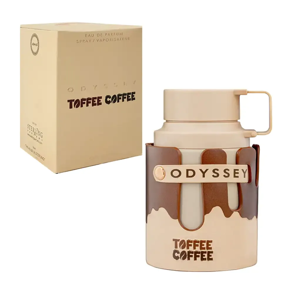 Perfume odyssey toffee coffee con fragancia en spray de 100ml, unisex