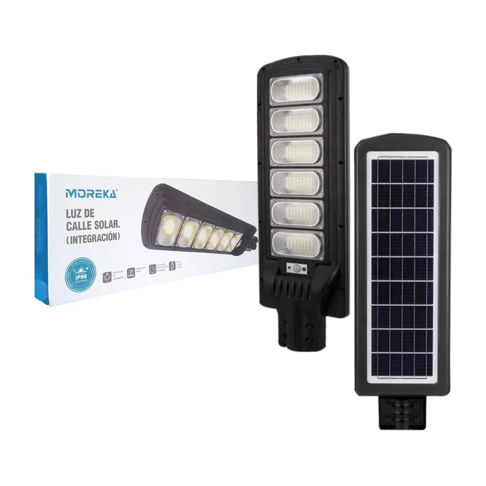 Lámpara solar grande de 300w tipo alumbrado publico, con control remoto