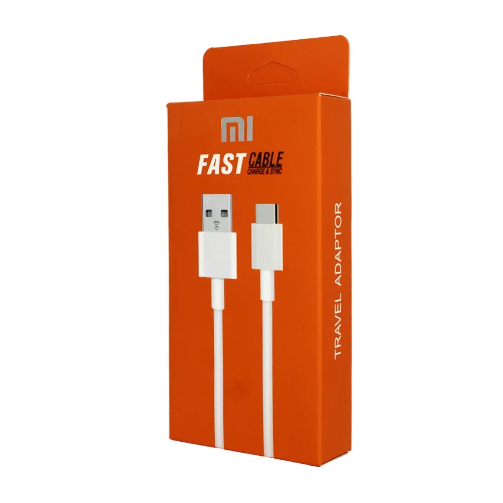 Cable con entrada tipo c de 1 metro y carga de 2a / fast cable charge & sync