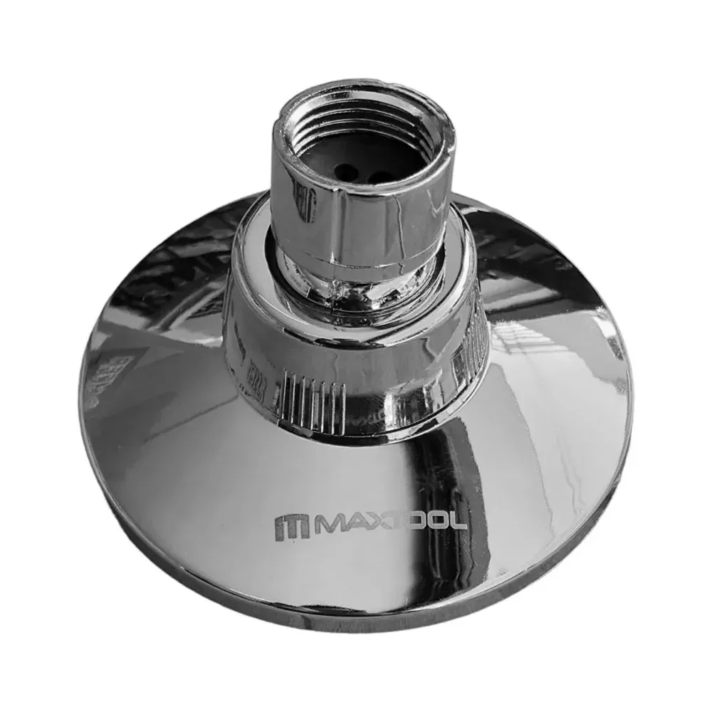 Cabezal de regadera redonda maxtool de presión baja, cuerpo abs y acabado cromado, 9cm / 308202