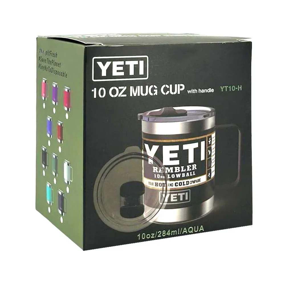 Taza termo de acero inoxidable con asa y capacidad 284ml 10oz, variedad de colores / yt-10