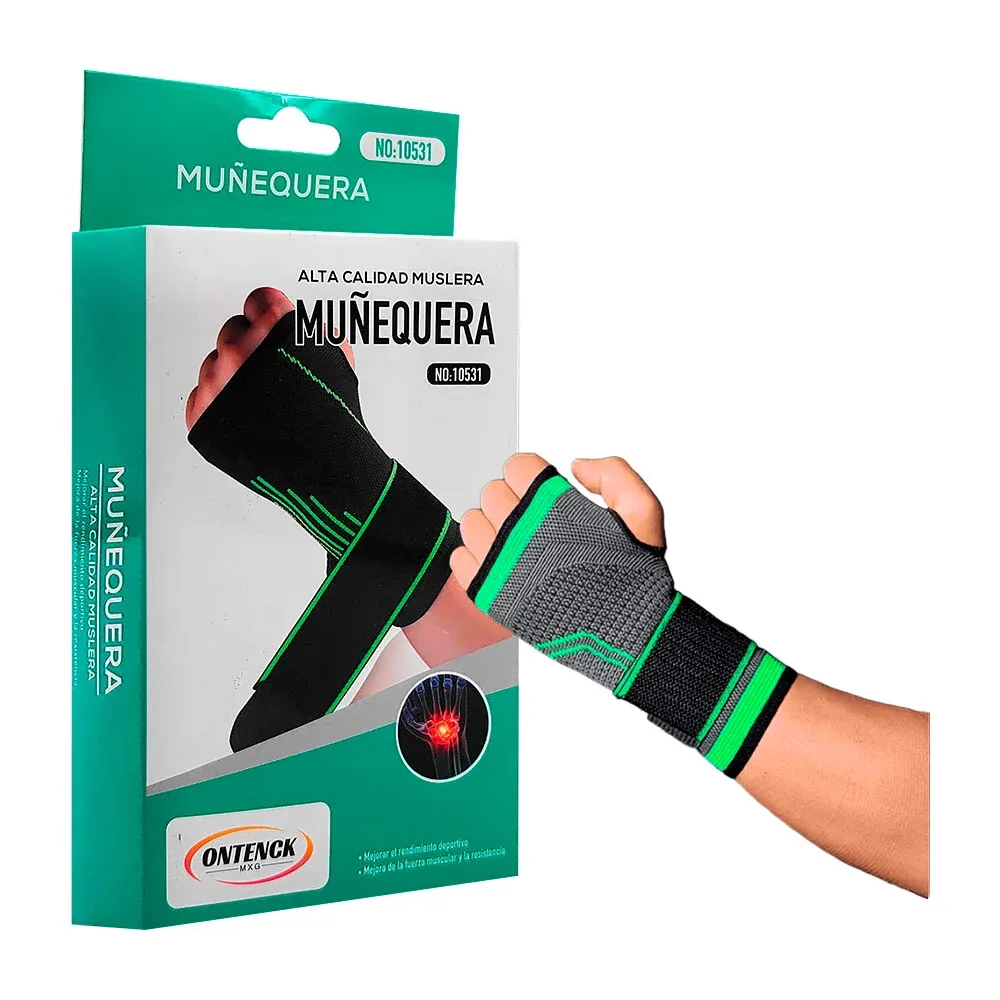 1pza Muñequera ortopédica ajustable ontenck de alta resistencia / 10531