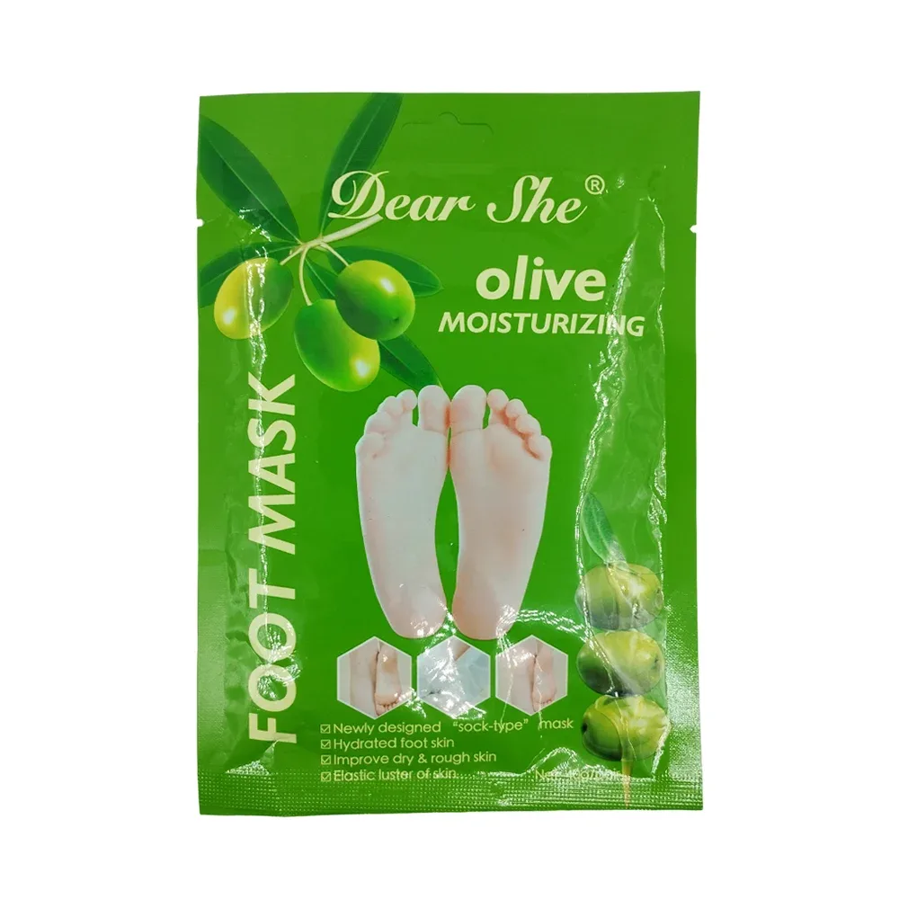 Par de mascarillas hidratantes con extracto de aceite de oliva para pies, 40g / foot mask / 6059