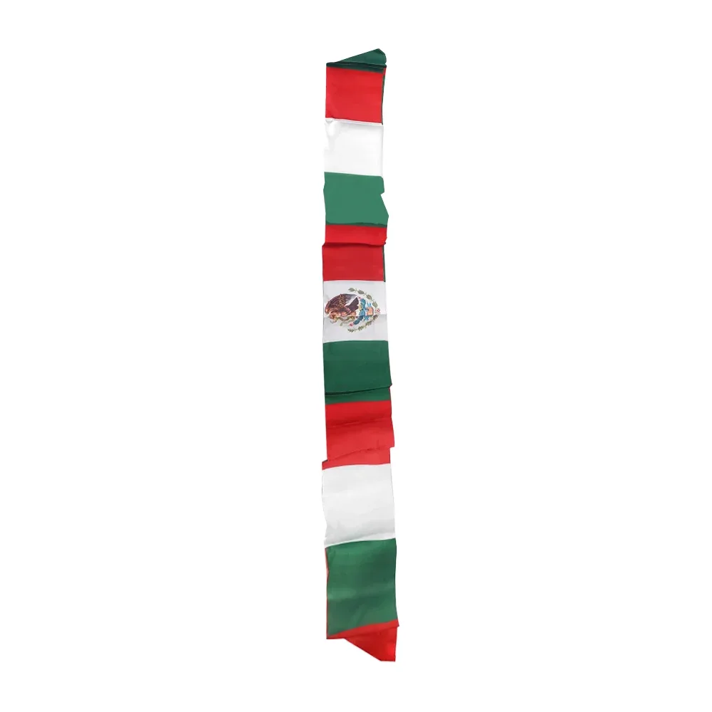 Banda listón de la bandera de méxico para la cabeza, 86x6cm / lu2046
