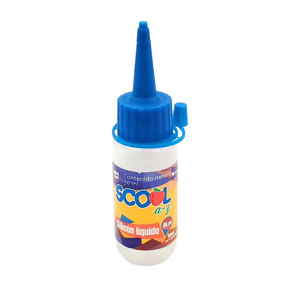 Bote de silicón líquido en frío de 30ml transparente, scool
