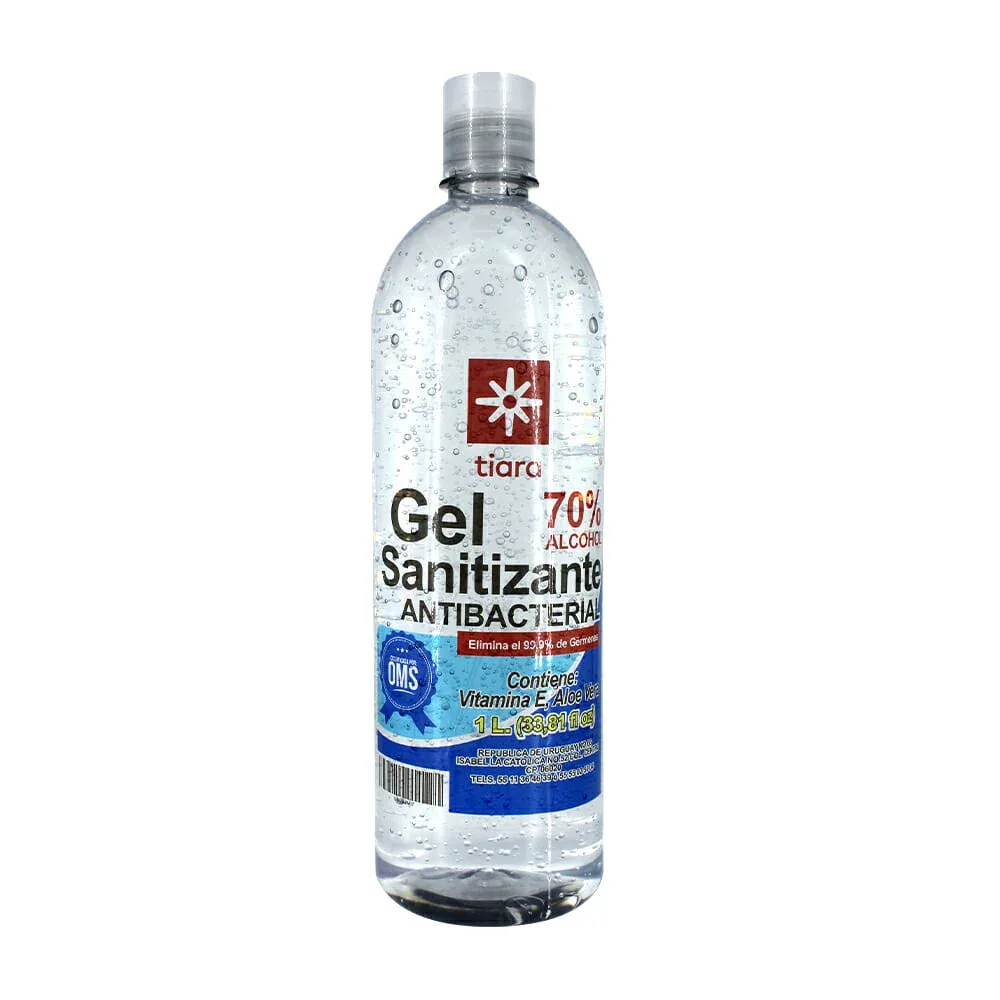 Botella de gel antibacterial desinfectante 1 litro lim39