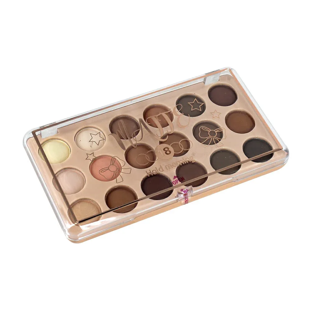1pza Paleta 18 colores en tono mate de sombras para ojos / hd1011-2 / 4039