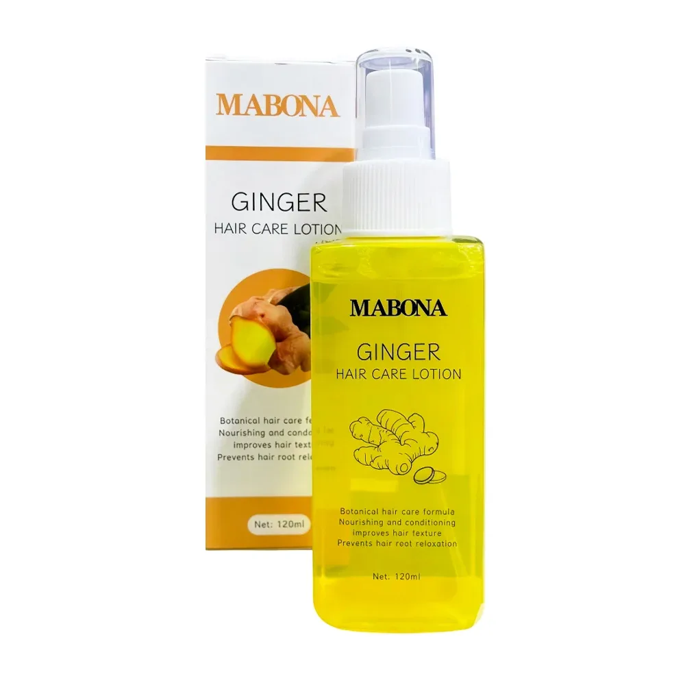 Loción mabona para el cabello, spray con extractos de jengibre, 120ml / 4863