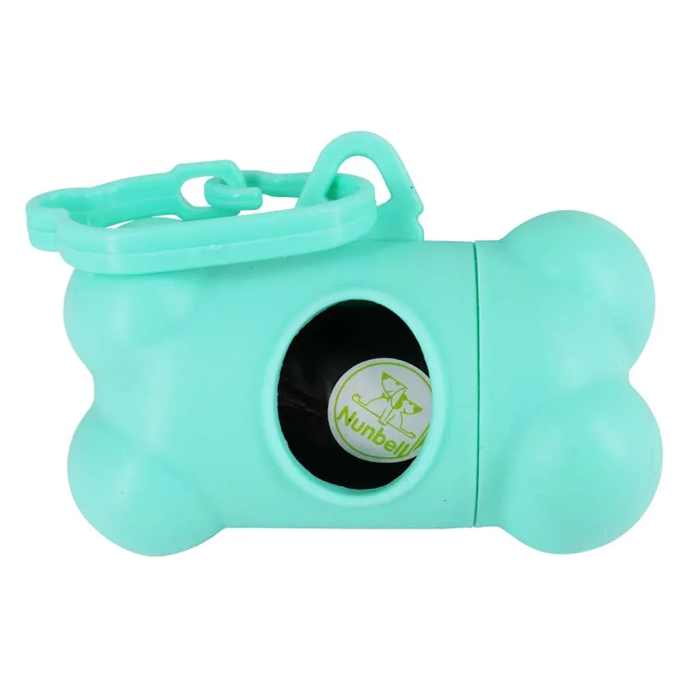 Contenedor - dispensador en forma de hueso para bolsas sanitarias de desechos con gancho / 10771