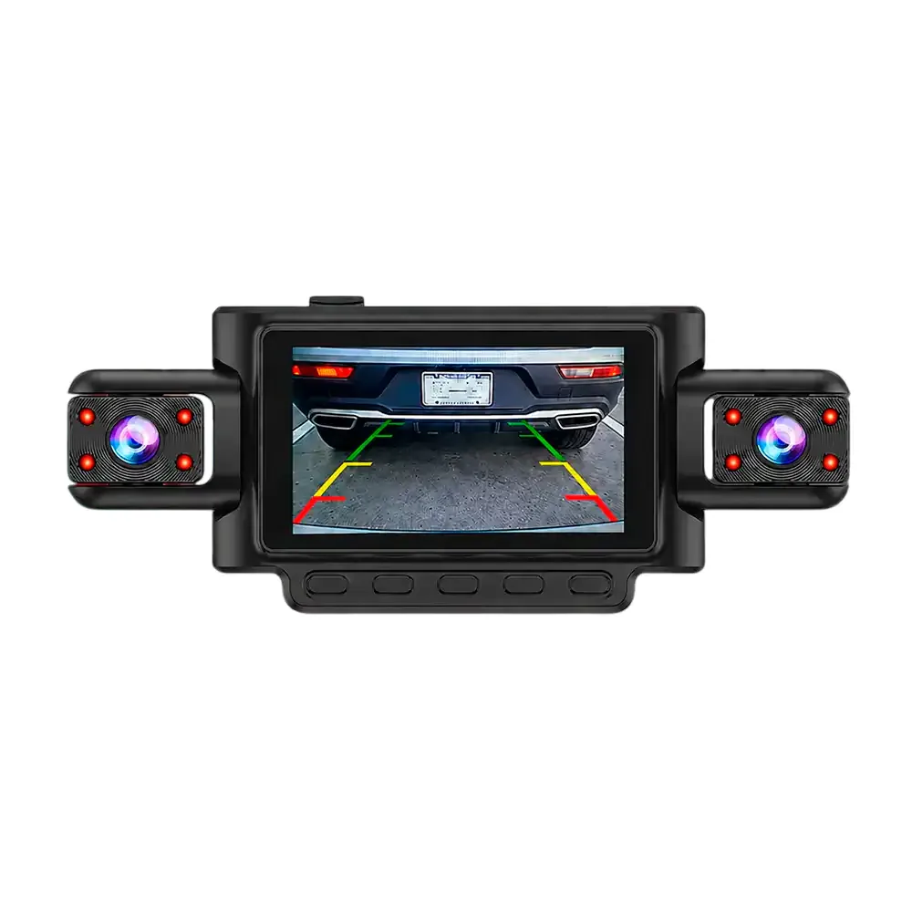 Cámara de seguridad wifi 360° para carro - automóvil de 4 canales con calidad 1080p