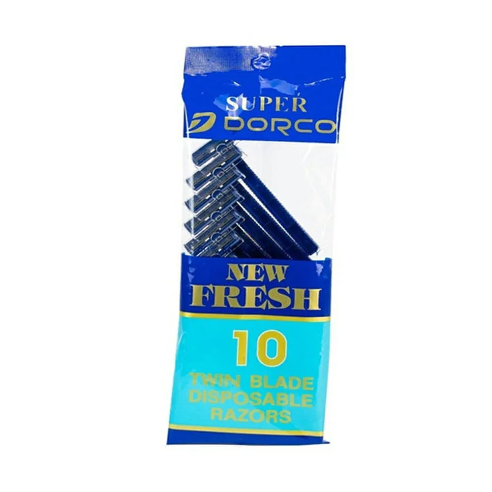 Paquete con 10 rastrillos desechables super dorco / 13975