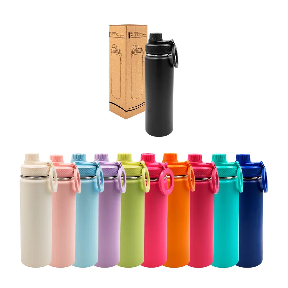 Termo de acero inoxidable en color liso y capacidad de 22oz, varios colores