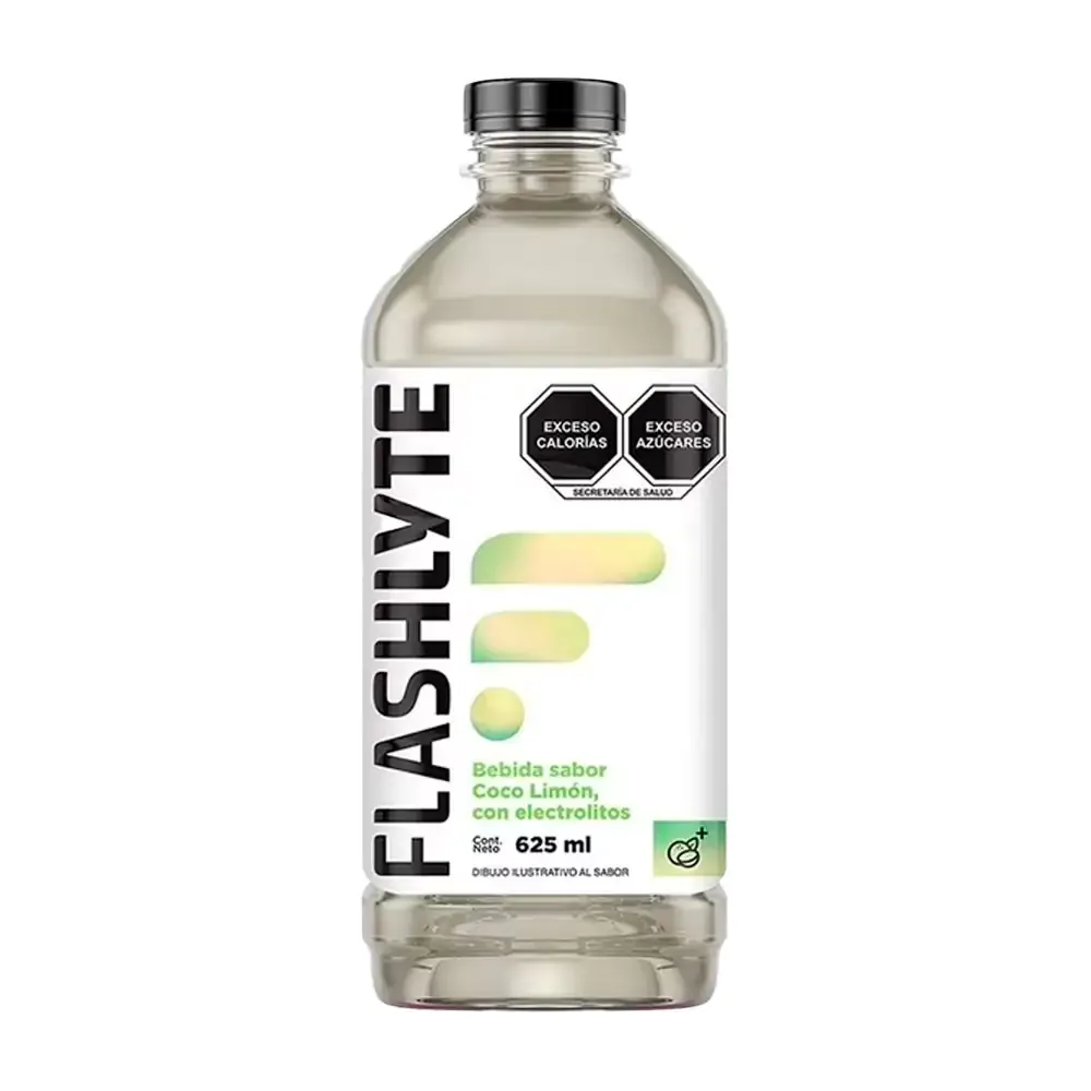 Bebida con electrólitos flashlyte, sabor coco, 625ml / flash.c