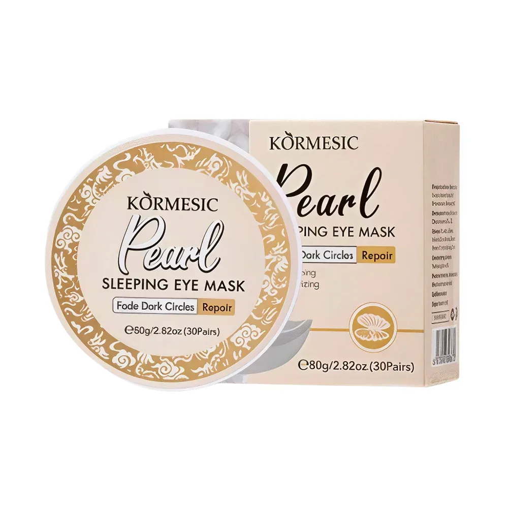 Caja con 30 pares de mascarillas para ojos con extracto de perla para las ojeras