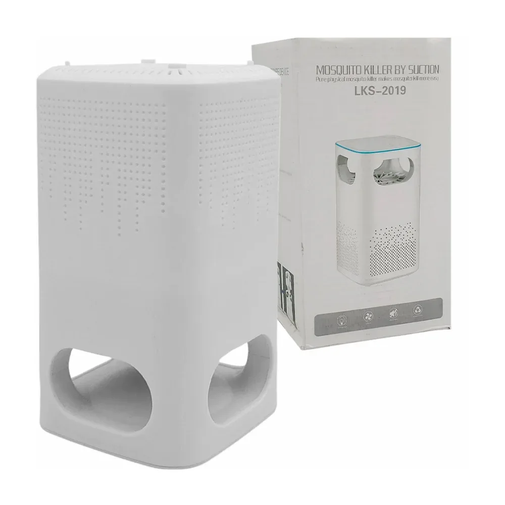 Lámpara usb mata mosquitos con ventilador y luz led, 17cm / mosquito killer y suction / lks-2019