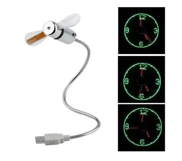 Ventilador usb clock fan