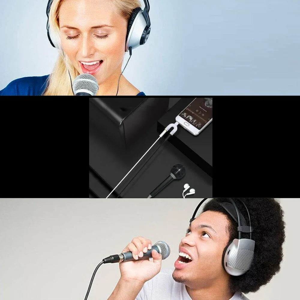 Divisor audio estéreo 3.5mm para celular