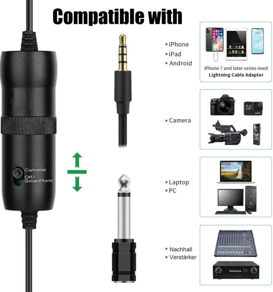 Micrófono para PC y cámara Compatibilidad
