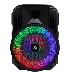 Bocina bluetooth con luz multicolor