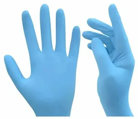 Guantes de nitrilo.