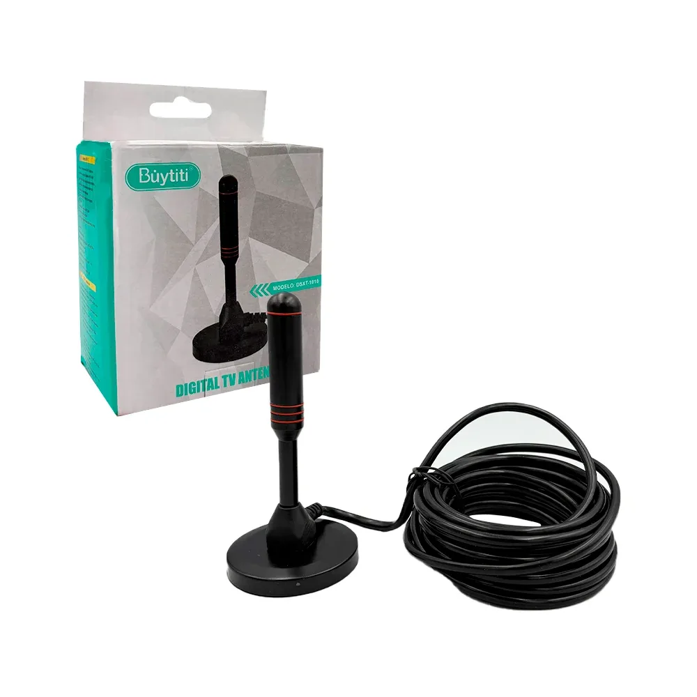 Antena hd larga con cable coaxial 2m lumihd