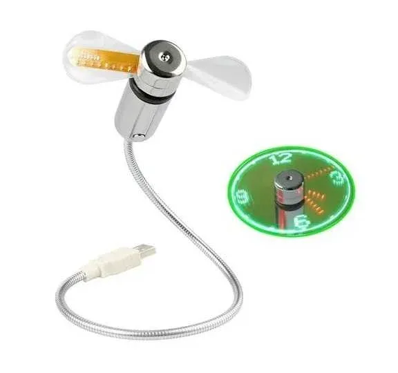 Ventilador usb clock fan