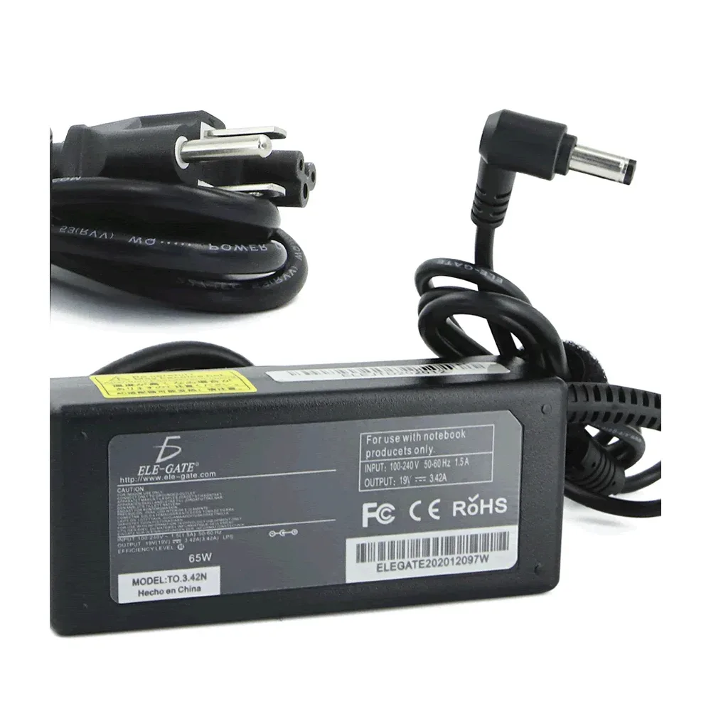 cargador laptop 19v 3.42a entrada