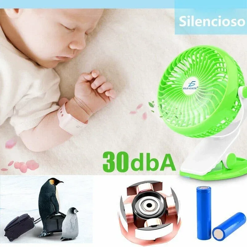 ventilador pila recargable