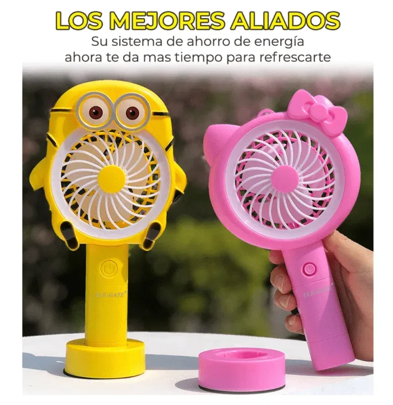 ventilador personal varios personajes
