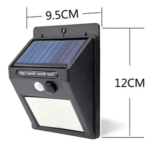 Lampara Led Solar Reflector Exterior Jardin Sensor Luz 20w