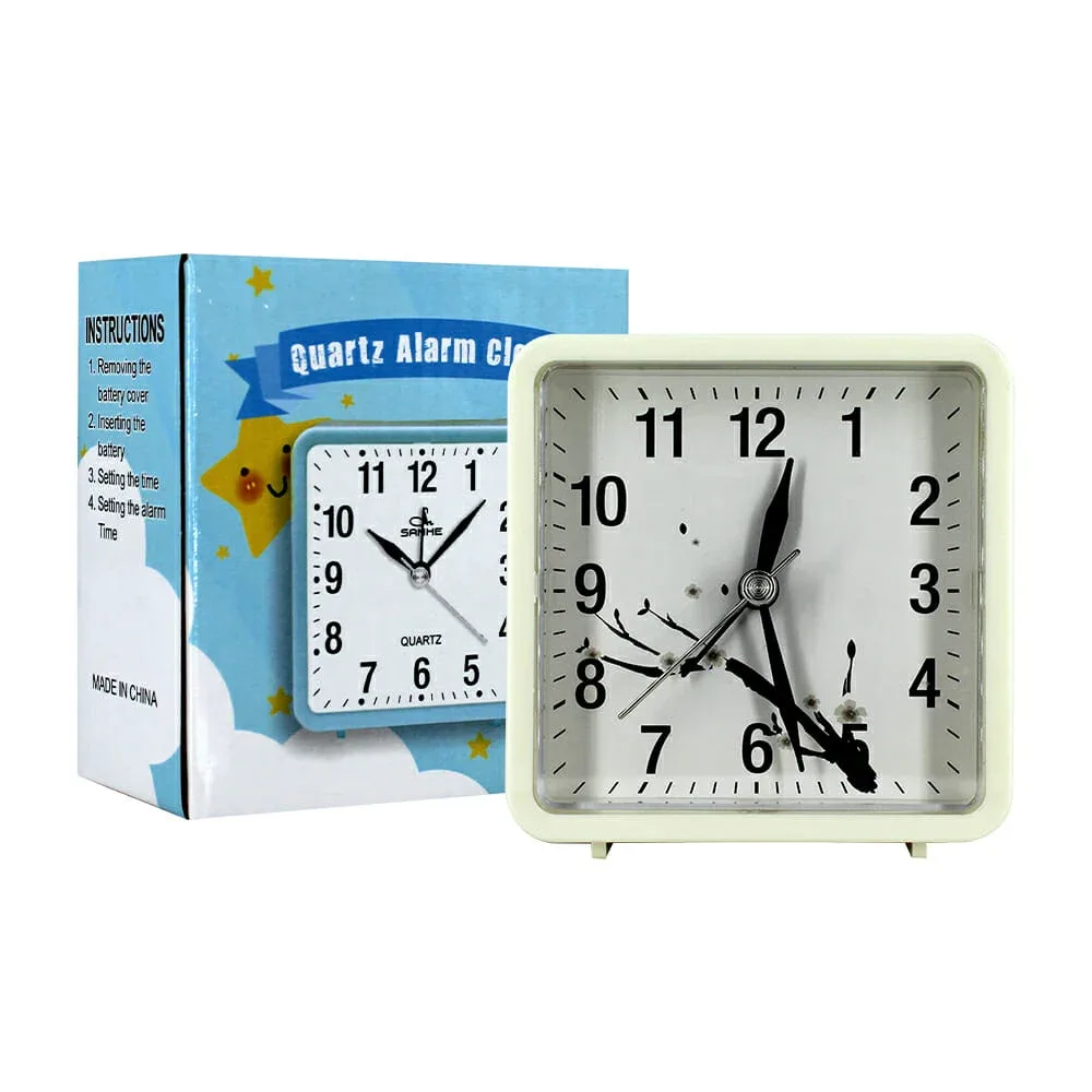 Mini reloj despertador de baterías