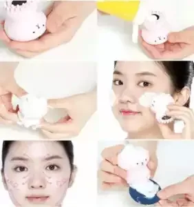 Cepillo facial con esponja