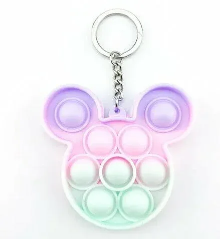Lindos colores en el llavero pop it 