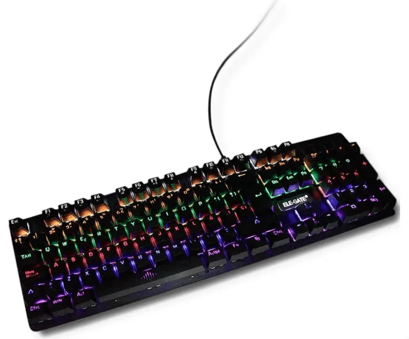 Teclado usb gamer mecánico de metal
