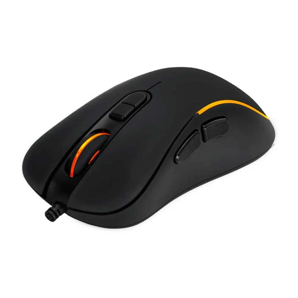 Mouse alámbrico con luz led rgb