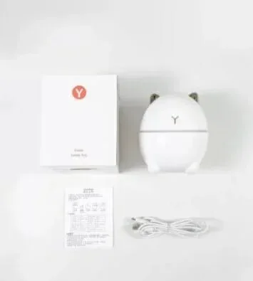 Humidificador en forma de gato contenido