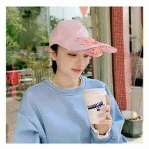 Gorra con ventilador