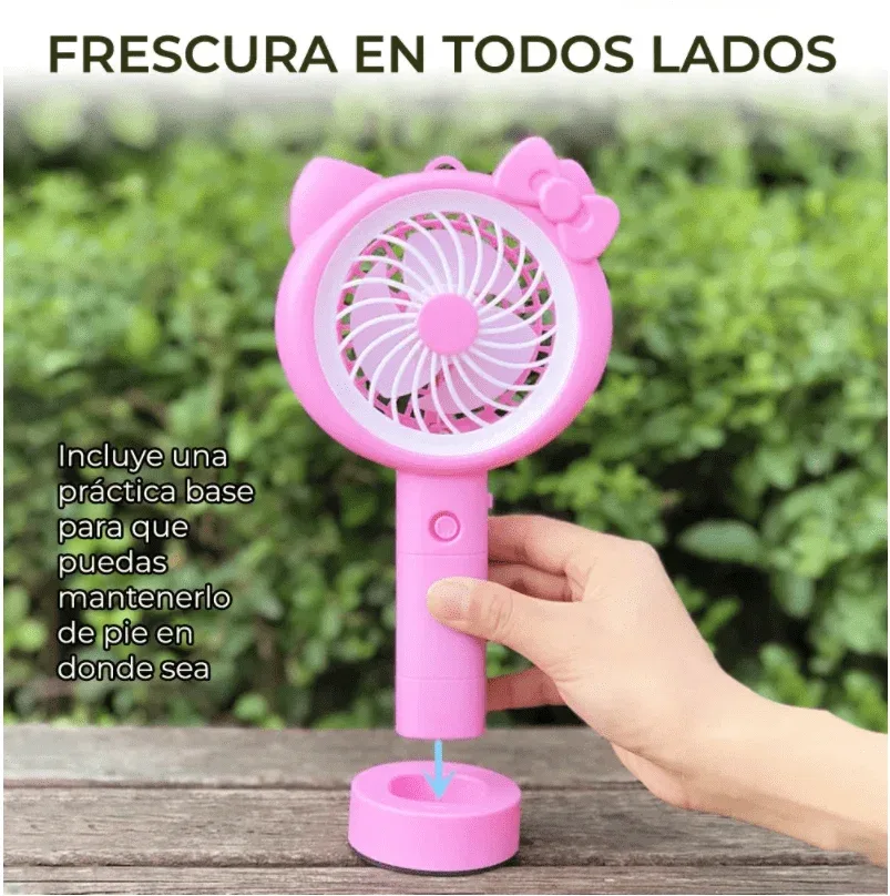 ventilador personal rosa 2