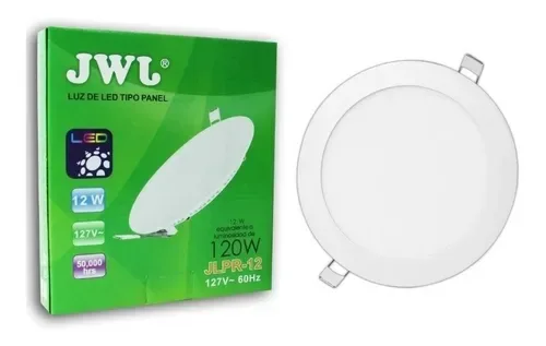 Plafon Led Para Empotrar 12w Jwj Luz Blanca O Calida