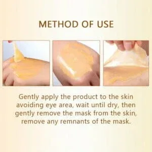 mascarilla efecto oro