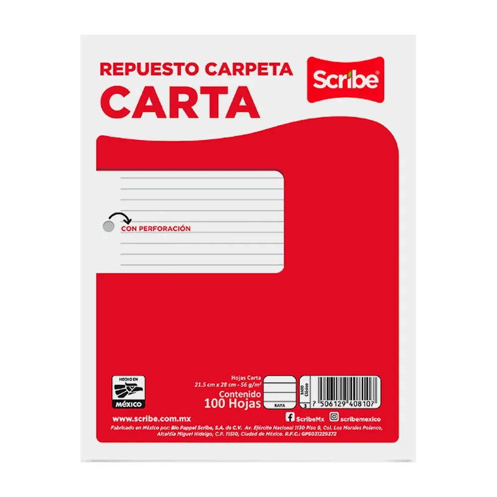 Carpeta de archivo transparente