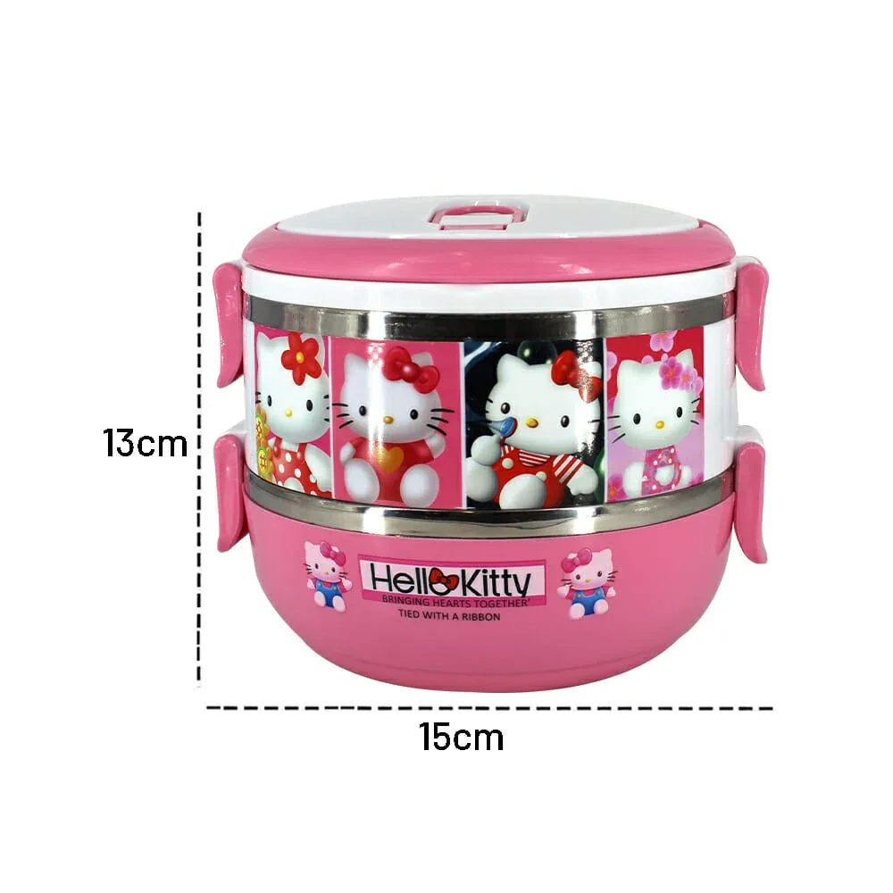 Tupper metálico de 2 niveles, variedad de personajes / luch box 1682232